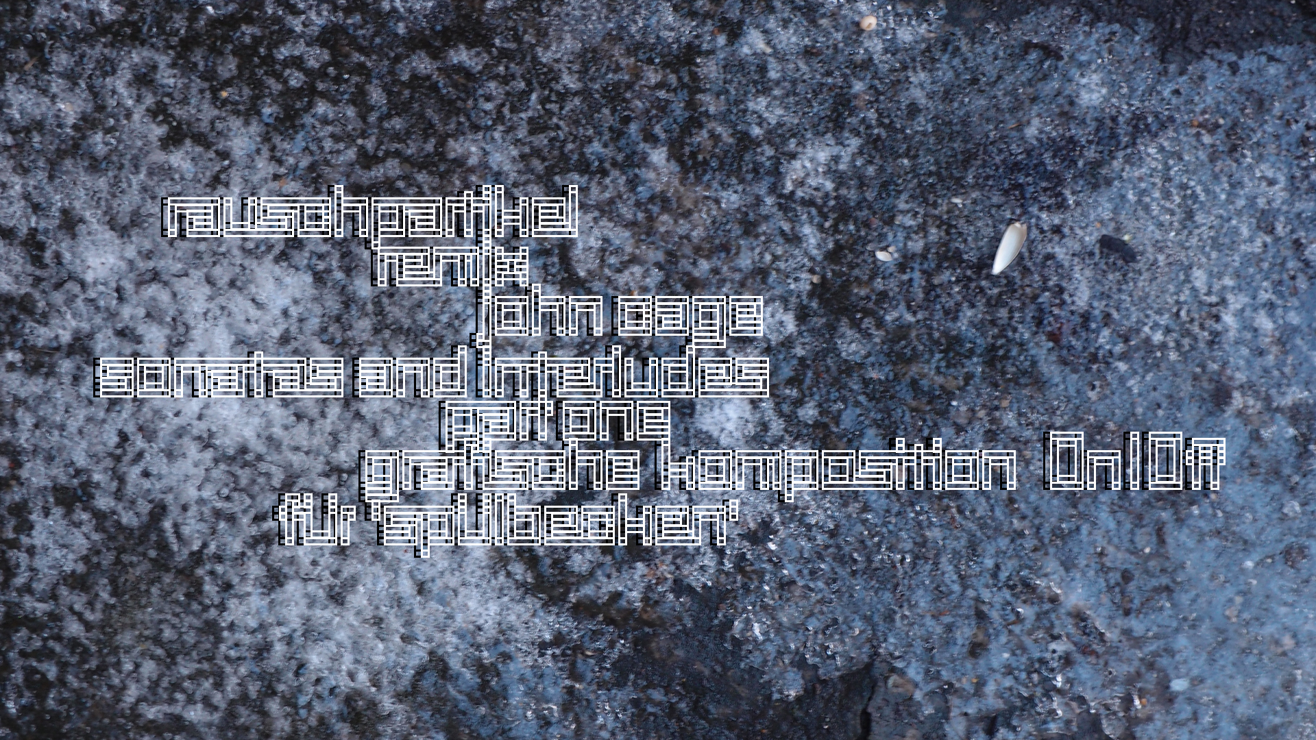 2021-01-30 Wasser in der Sple II, On-Off (Remix John Cage 'Sonatas & Interludes') (Komposition, Remix, Recording, Foto)